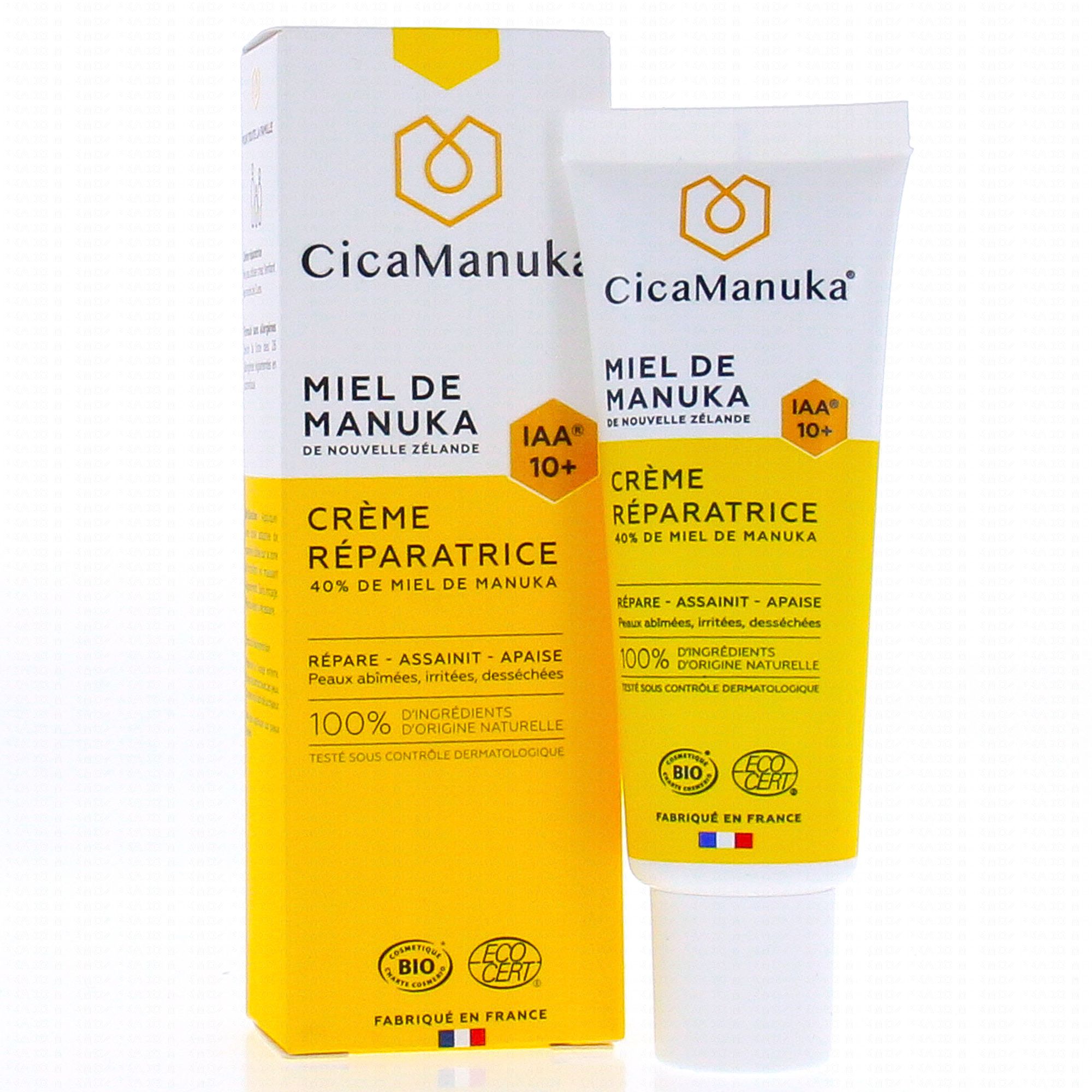 Crème visage au pollen de pin biologique au miel de Manuka, crème  régénératrice pour le visage