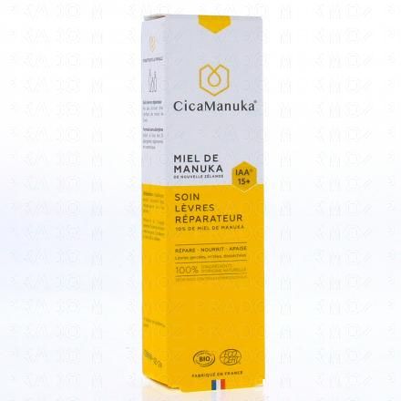 CICAMANUKA Miel de manuka Soin lèvres réparateur bio 15ml