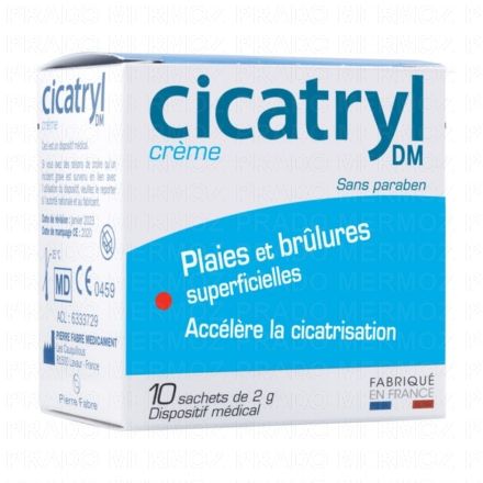 CICATRYL Cr&egrave;me 10 sachets de 2g