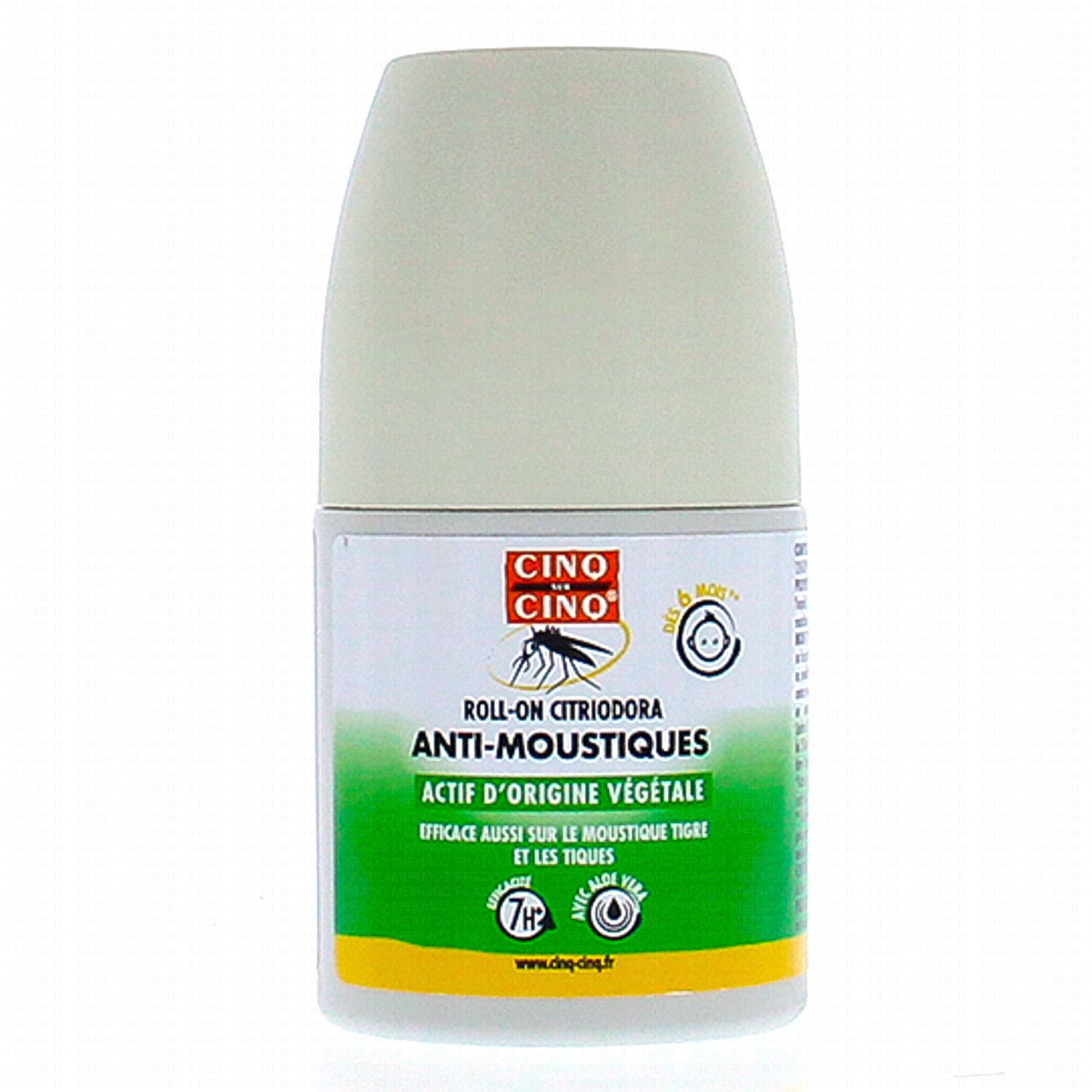 CINQ SUR CINQ Roll on anti moustiques 50ml - Parapharmacie Prado