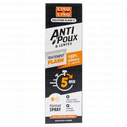 CINQ SUR CINQ Solution Flash Anti-Poux et Lentes 5 Minutes 150ml