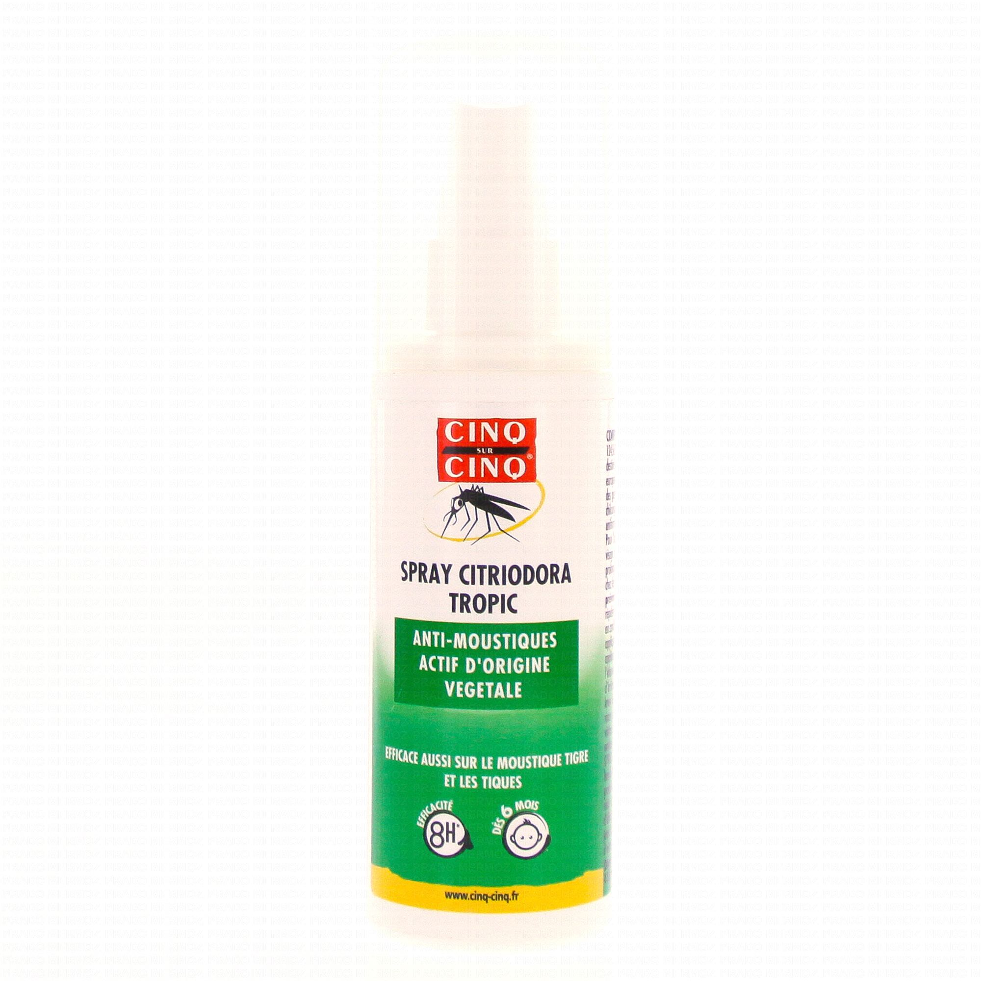 CINQ SUR CINQ Spray anti-moustiques 100ml - Parapharmacie Prado Mermoz