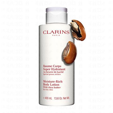 CLARINS Baume Corps Super Hydratant Au beurre de karité (flacon 400ml)