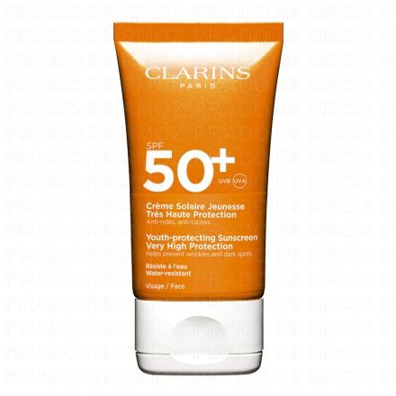 CLARINS Crème Jeunesse - Visage UVA/UVB 50+ tube 50ml