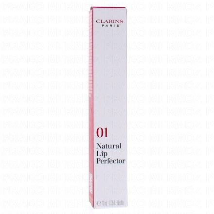 CLARINS Natural Lip Perfector - Embellisseur de lèvres Rose Shimmer n°01 12ml