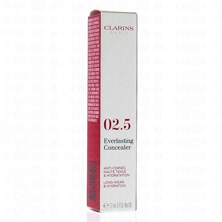 CLARINS Everlasting Concealer Anti-cernes Haute Tenue & Hydratation tube 12ml (02.5 medium)