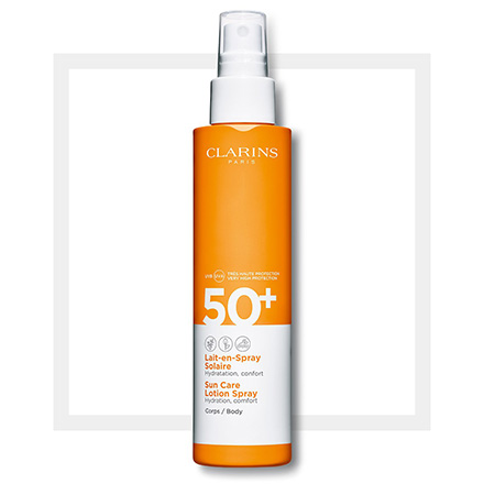 CLARINS Lait-en-Spray Solaire Corps UVA/UVB SPF50+ tube 150ml