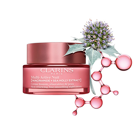 CLARINS Multi-Active Nuit - Crème lissante, rénovatrice de peau – Peaux sèches 50ml