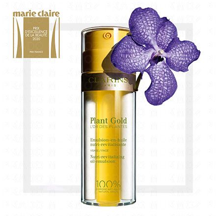 Aroma - Plant Gold émulsion en huile nutri-revitalisante toutes peaux visage flacon pompe 35ml