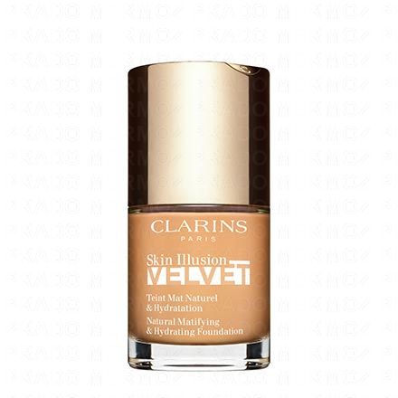 CLARINS Skin Illusion Velvet - Fond de Teint Mat Naturel & Hydratation 112,5W Caramel 30ml