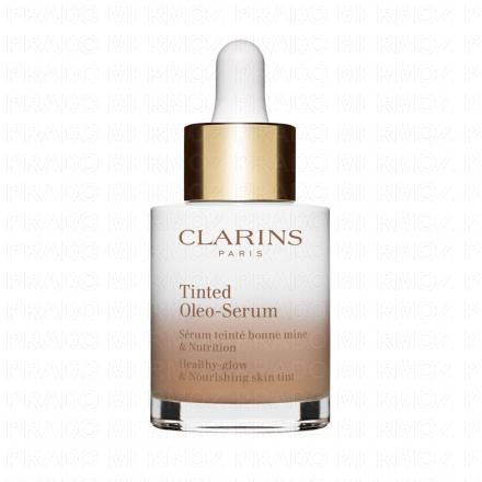 CLARINS Tinted Oleo-Serum - Fond de teint sérum teinté bonne mine & nutrition (teinte n°2 très clair à clair)