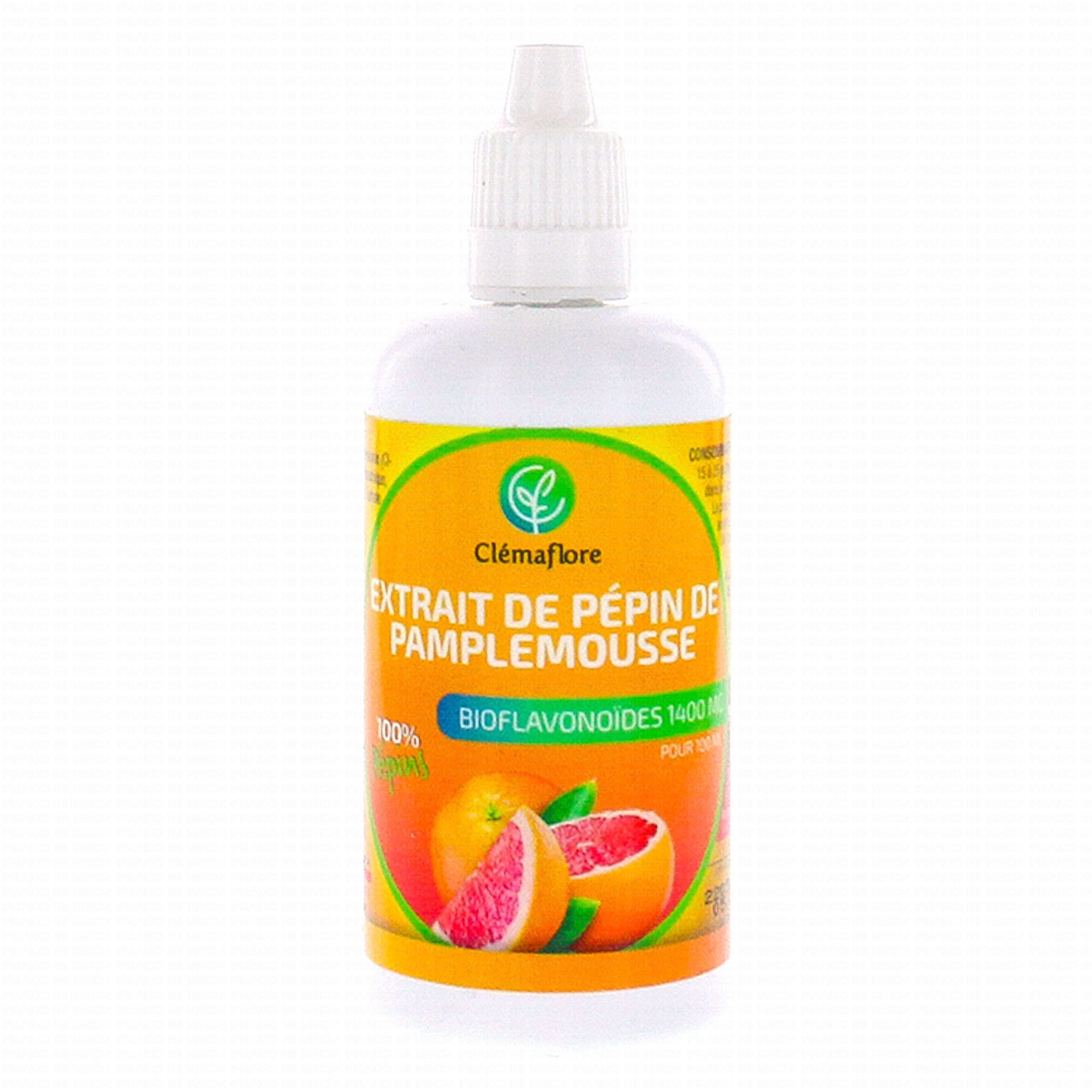 CLEMAFLORE Extrait de pépins de Pamplemousse 100ml Parapharmacie Prado Mermoz CLEMAFLORE Extrait de pépins de Pamplemousse 100ml Parapharmacie Prado Mermoz