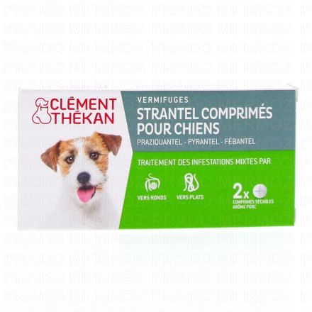 CLEMENT THEKAN Strantel Comprimés pour chien x2 comprimés