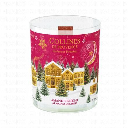 COLLINES DE PROVENCE Bougie Parfumée Amande Litchi 75g