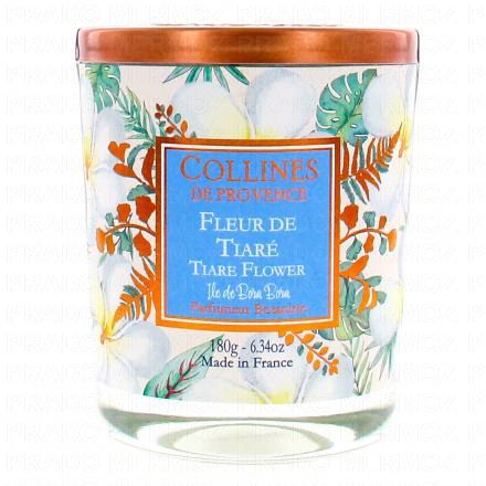 COLLINES DE PROVENCE Bougie Parfumée Fleur de Tiaré 180g Edition Eté