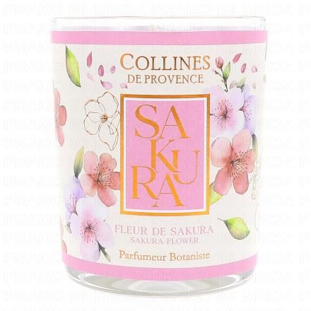 COLLINES DE PROVENCE Bougie parfum&eacute;e Fleur de Sakura 180g