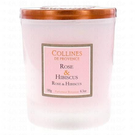 COLLINES DE PROVENCE Bougie parfumée rose hibiscus 180g