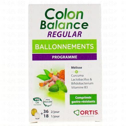 ORTIS Colon Balance Regular Ballonnements 36 + 18 comprimés