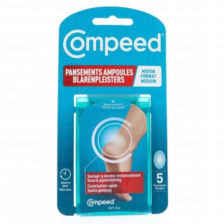 COMPEED Pansements ampoules moyen format (boîte de 5)