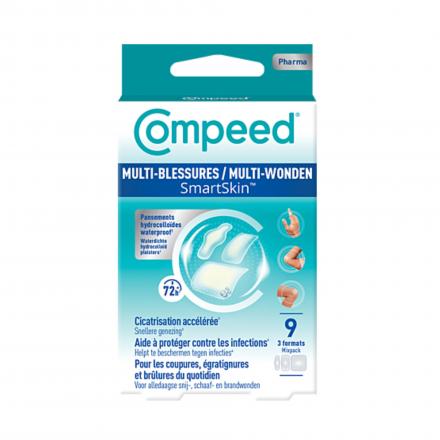 COMPEED Smartskin - Pansement Multi-blessures boite de 9 (assortiment)