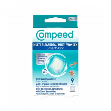 COMPEED Smartskin - Pansement Multi-blessures boite de 9 (format large)