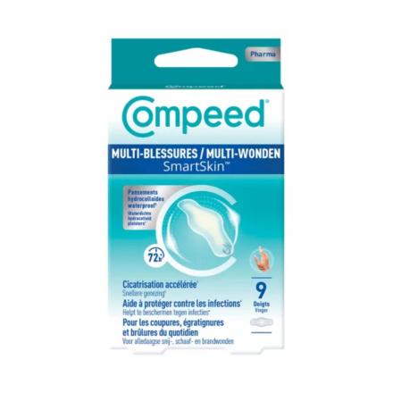 COMPEED Smartskin - Pansement Multi-blessures boite de 9 (spécial doigts)