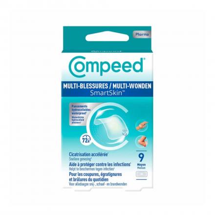 COMPEED Smartskin - Pansement Multi-blessures boite de 9 (format moyen)