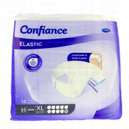 CONFIANCE Elastic - Changes complets 10 gouttes taille xl x14 2