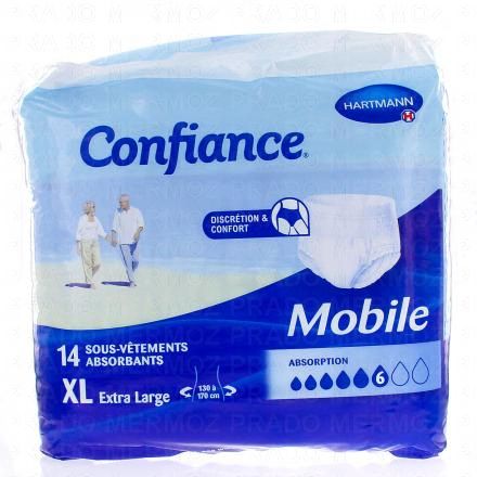 CONFIANCE Mobile - Sous-vêtements absorbants 6 gouttes taille xl x14 unités 2
