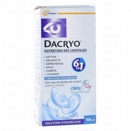 COOPER Dacryo Solution d'entretien des lentilles (flacon 50ml)