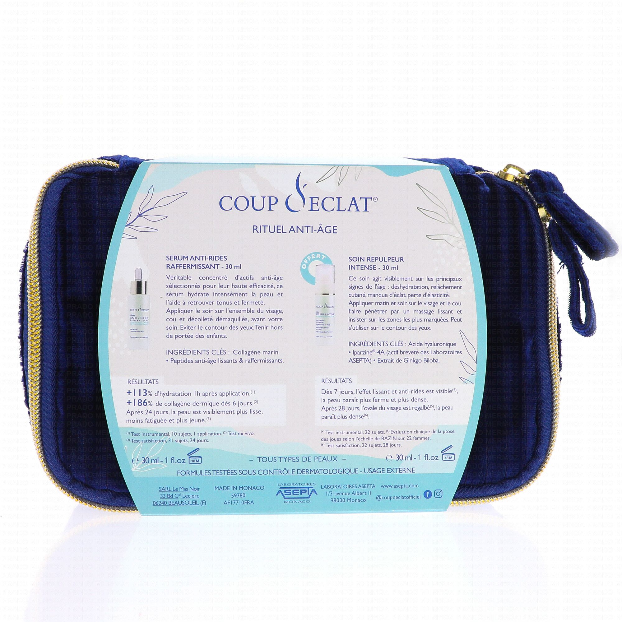 COUP D'ECLAT Trousse Rituel Anti-âge Parapharmacie Prado Mermoz