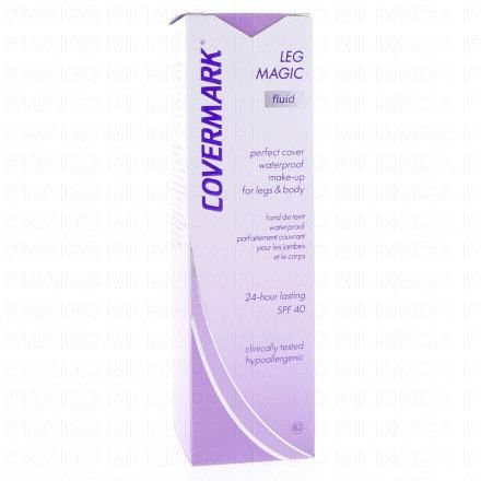 COVERMARK Leg Fluid - Magic fond de teint waterproof jambes SPF40 teinte 62 flacon 75ml