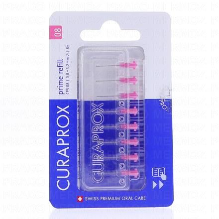CURAPROX Prime Refill 8 Recharges Brossettes (rose 08)