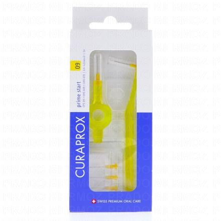 CURAPROX Prime Start - 5 Brossettes Interdentaires + 2 Manches (n&deg;09 jaune)