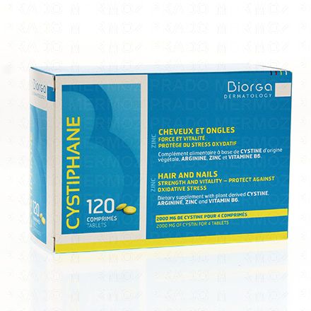 CYSTIPHANE Cheveux et ongles force et vitalit&eacute; (120 comprim&eacute;s)