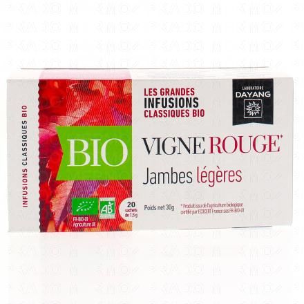 DAYANG Infusion bio vigne rouge 20 sachets