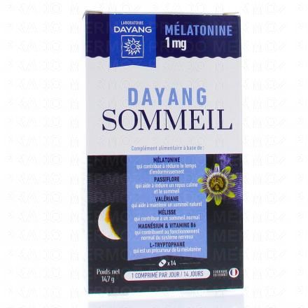 DAYANG Sommeil Mélatonine 1mg 14 comprimés