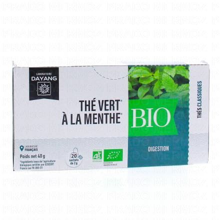 Thé Vert à la menthe Bio x20 sachets 2
