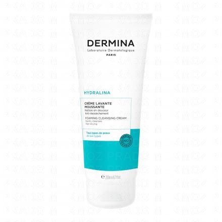 DERMINA Hydralina crème lavante moussante tube 200ml