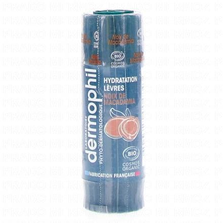 DERMOPHIL Hydratation Lèvres Bio Stick Noix de Macadamia 4g