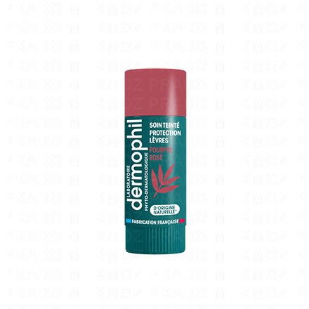 DERMOPHIL Stick soin teinté protection des lèvres Pourpre rosé 4g