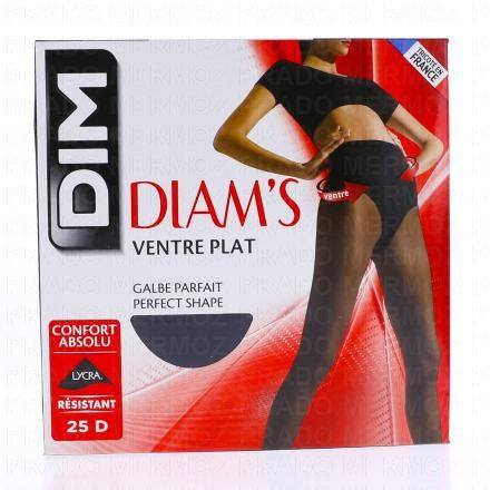 DIM Diam's - Collant femme voile noir Diam's 25D (taille 4)