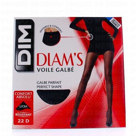 DIM Collant voile galbé diam's noir 22D (taille 1)