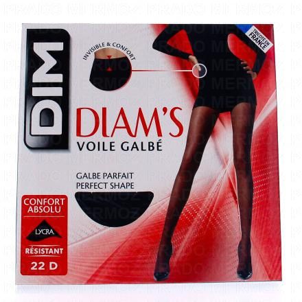 DIM Diam's - Collant voile galbé noir 22D (taille 4)