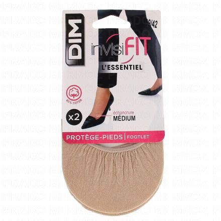 DIM Invisifit - Protège pieds x2 paires (taille 39/42)