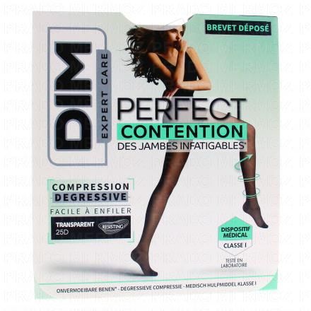 DIM Perfect contention - Collant transparent 25D couleur gazelle (taille 3)