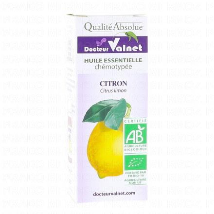 DOCTEUR VALNET Huile essentielle de citron bio flacon 10ml