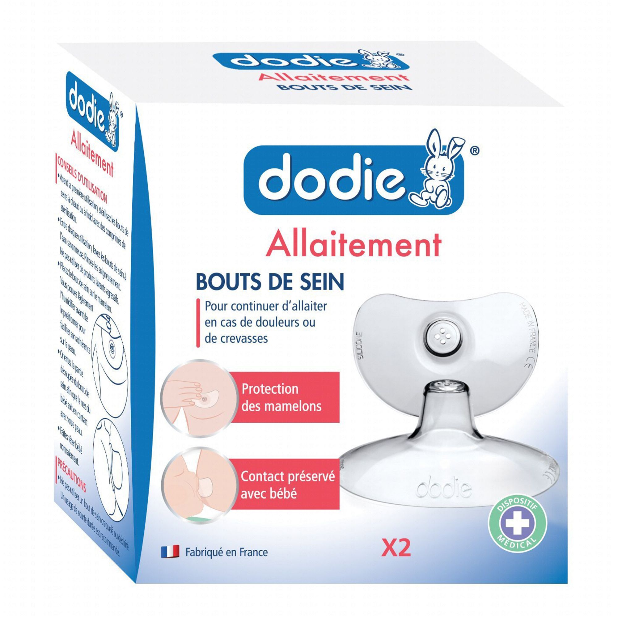 DODIE Allaitement bouts de sein anatomiques x 2 - Parapharmacie Prado Mermoz