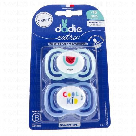 DODIE Extra - Sucette Anatomique (hello vert duo +18m)