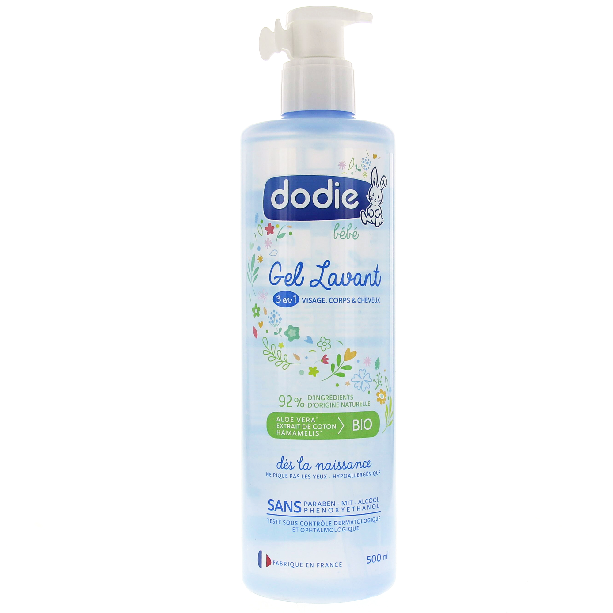 Dodie Gel Lavant 3 En 1 Bio Flacon Pompe 500ml Parapharmacie En Ligne Prado Mermoz
